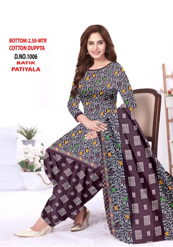 Vandana Batik Patiyala vol 1 Cotton Designer Patiyala Dress Material